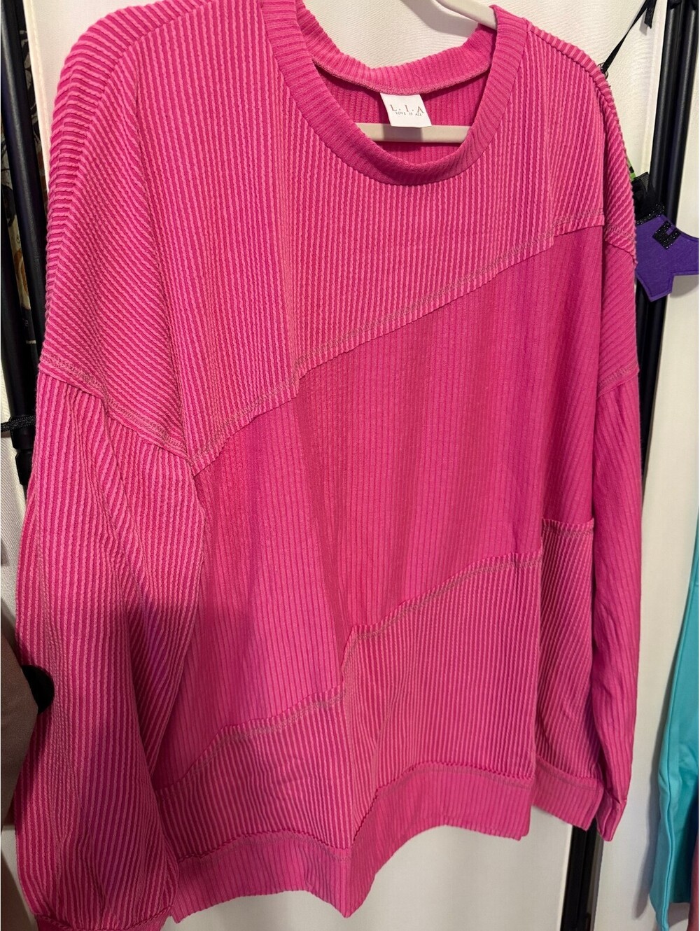 NWOT Lia Pink Top Size 3X